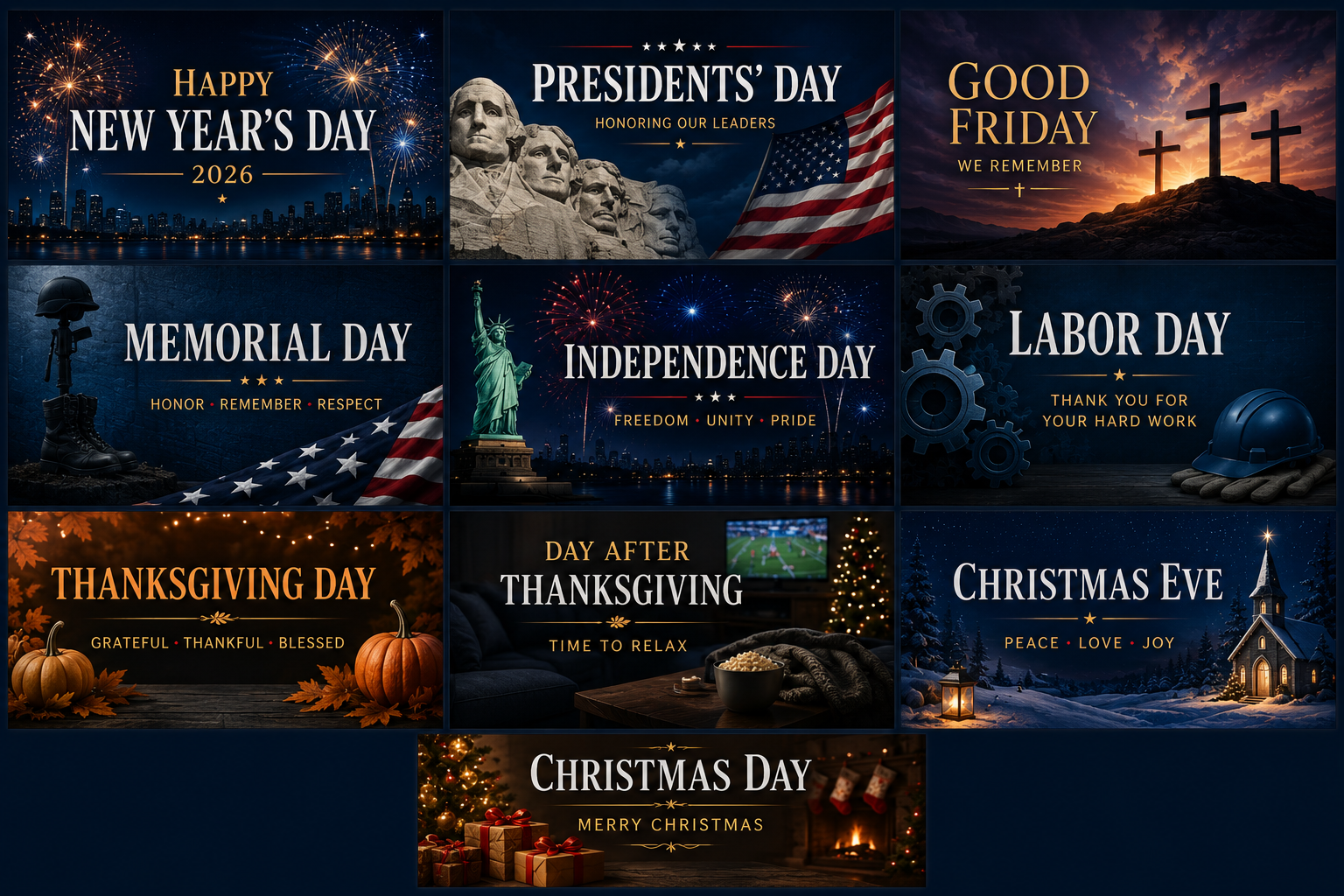 Replay Holiday Schedule